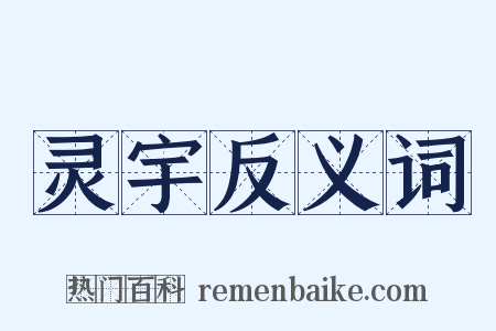 灵宇反义词是什么意思的图片